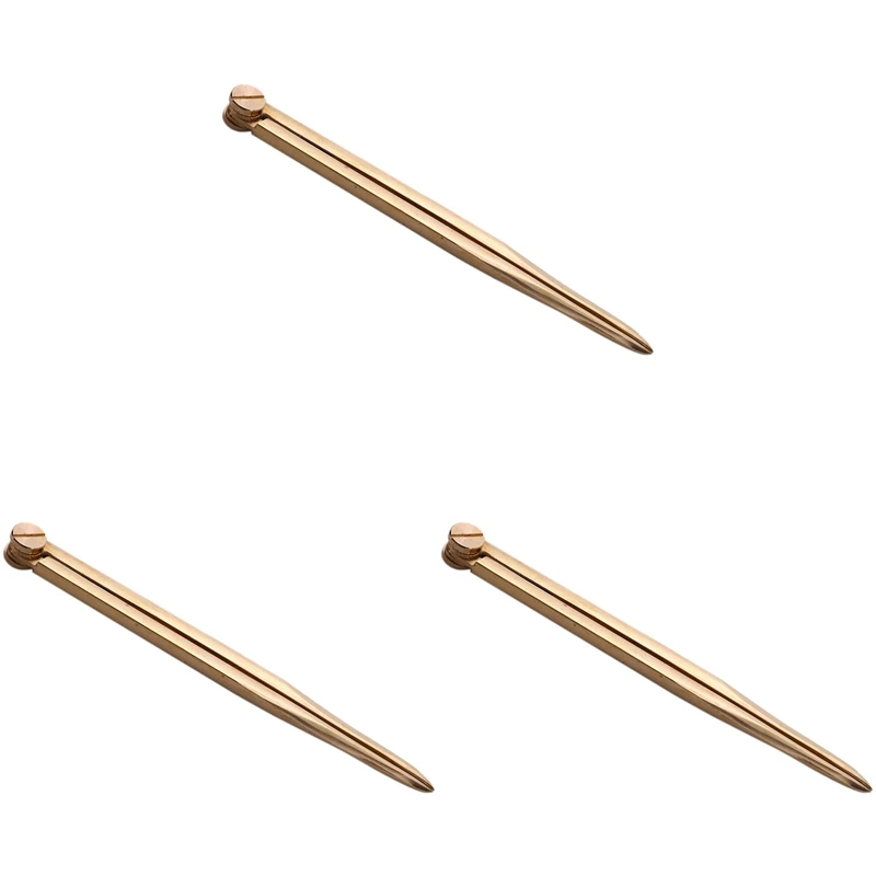 

3Pcs 168Mm Nautical Chart Straight Divider Solid Brass Marine Dividing Tool No Rust For Architects Marine Navigation