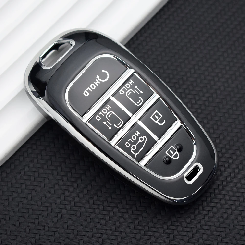 

Автомобильные аксессуары, крышка для ключа для Hyundai Solaris 2021 ultravi Tucson 2022 NEXO Santa Fe Atos Prime, дистанционное управление, 6 кнопок