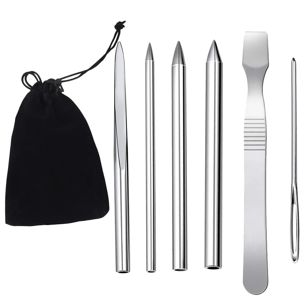 

Paracord Needles Stitching Lacing Kit Tools Weaving Fid Needle Knotter Braiding Metal Set Smoothing Tool Diy Making Bracelet