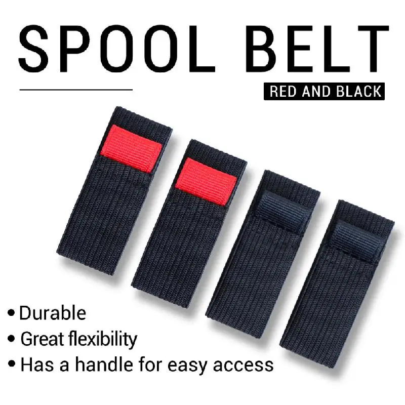 Новинка 4 шт. Рыболовная катушка шпуля ремень Черная эластичная защитный