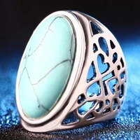womens bohemian beach jewelry turquoise rings band ring finger ring hollow engagement promise ring