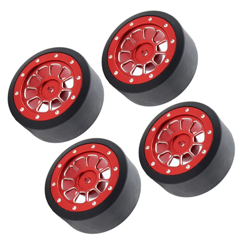 

4Pcs Metal Wheel Rim Tires Set for SG 1603 SG 1604 SG1603 SG1604 UD1601 UD1603 UD1604 1/16 RC Car Upgrades Parts,Red