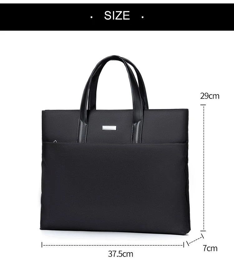 Business Laptop Bag Package High Grade Briefcase Men's Handbag Official Large Capacity Waterproof Black Blue Gray Custom Logo