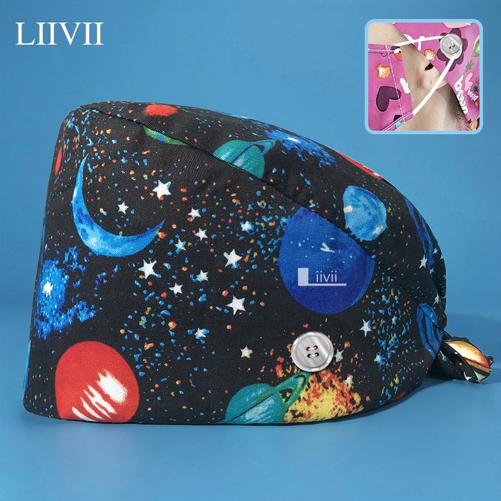 

Pure Cotton Doctor Scrubs Hats Surgical Surgery Hats Medical Dentist Nursing Caps Pharmacy Beautician Work Hat Nurse Accessories