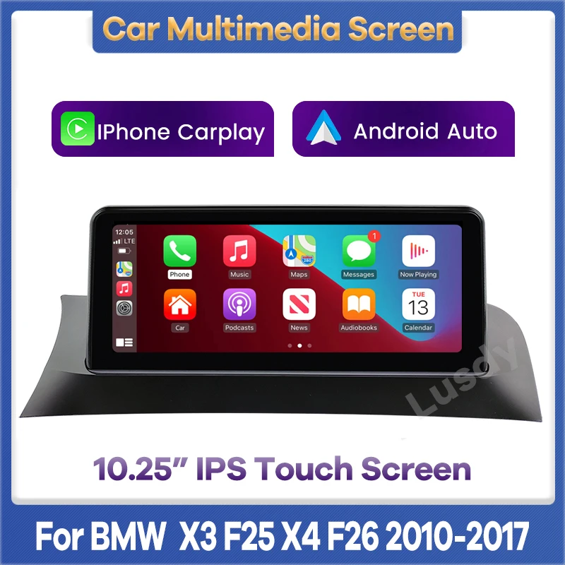 

10.25" Wireless Apple CarPlay Android Auto Car Multimedia Screen for BMW X3 F25 X4 F26 CIC NBT Head Unit Stereo Video