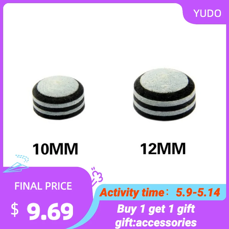 

Cuppa 3 Pieces/Lot Snooker Cue Pool Tips 10mm 12mm Leather Material Billiard Durable Professional Cue Tips Billiards Accessories