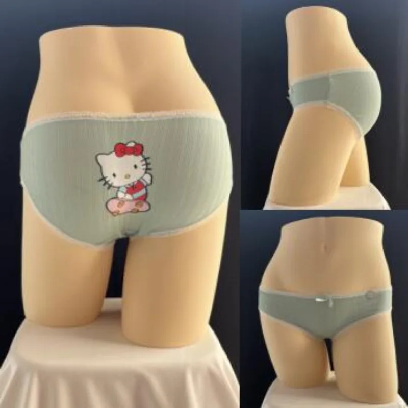 Трусики женские из чистого хлопка с принтом Hello Kitty Y2k