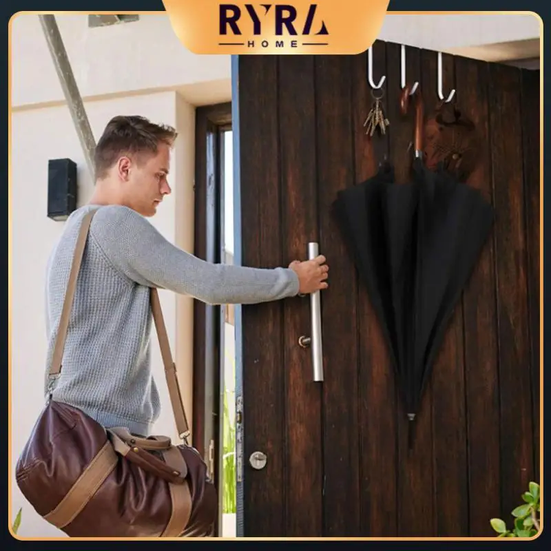 

New 1Pcs Door Hanger Hook Stainless Steel Kitchen Cabinet Draw Over Door Hook Clothes Bedroom Bathroom Hanger Holder Multi Hook