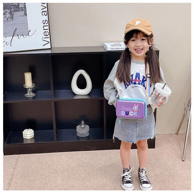 Disney Shoulder Bag for Kids Boy Girls Cute Mickey Mouse Crossbody Bag Minnie Mobile Phone Bag Toddler Purses Free Shipping