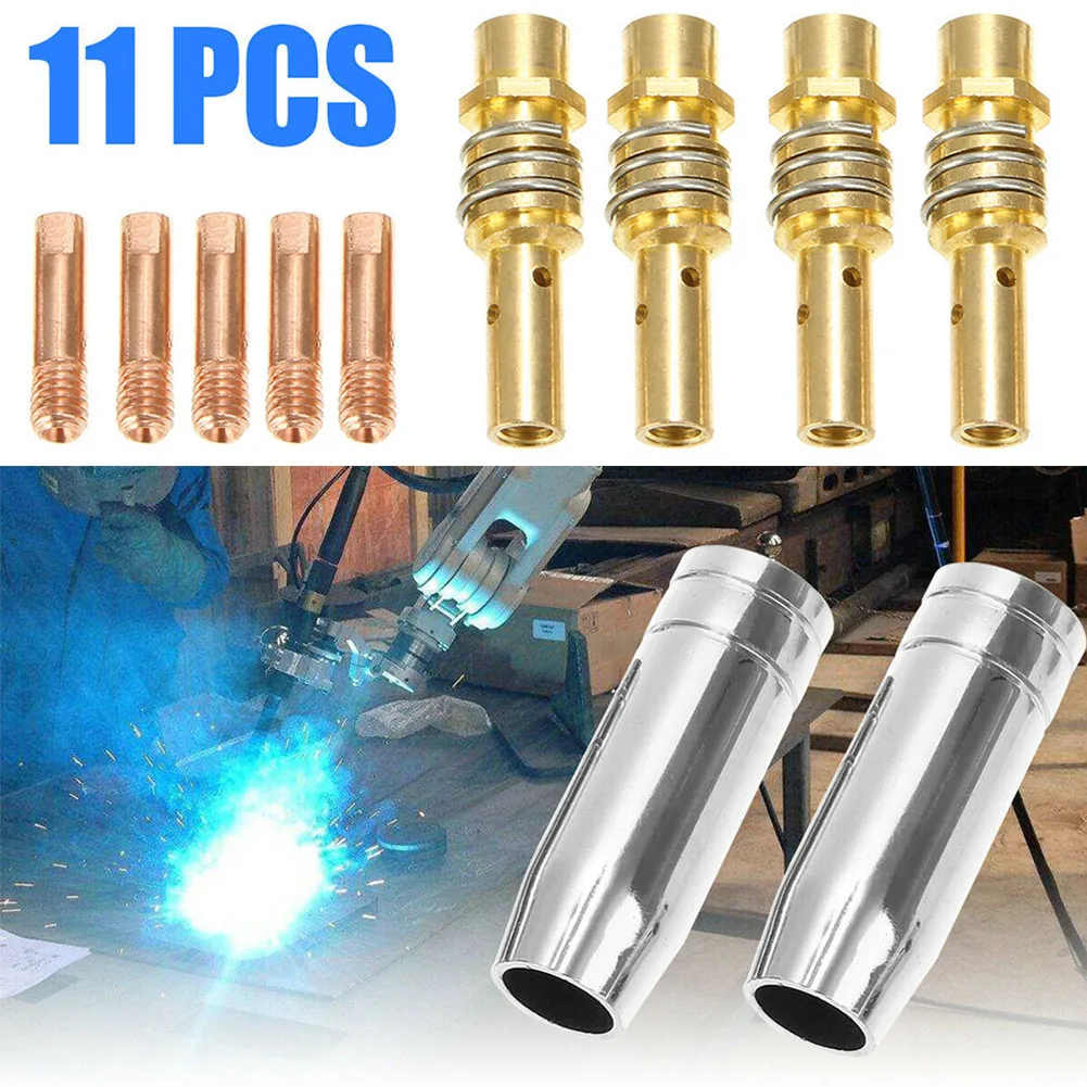 

Accessories Nozzle Contact Tip Mig Welder Set Replacement 15AK 0.8mm 0.030in Conductive Tip Durable Welding Gun