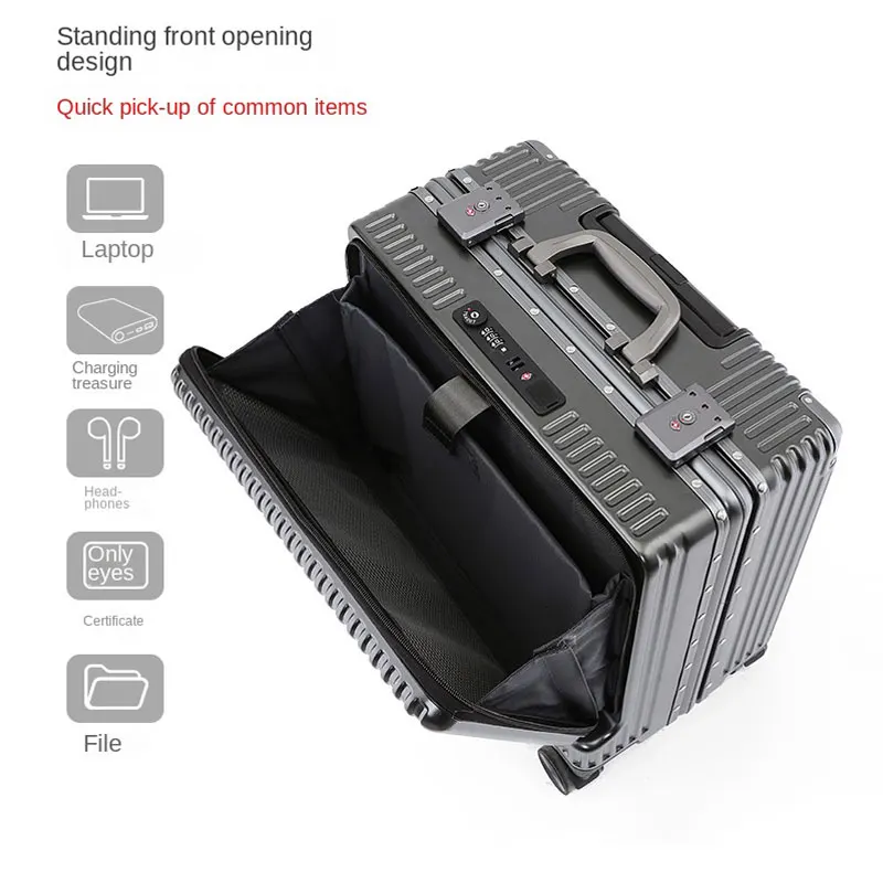 Чемодан для мужчин и женщин бесшумный чемодан на колесах прочная долговечная