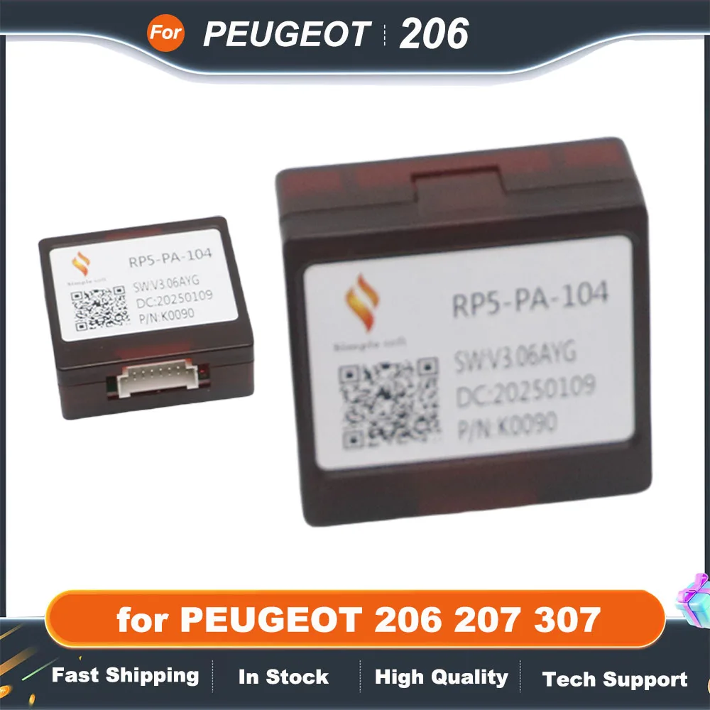 

16-контактный адаптер жгута проводов Canbus Box декодер для Peugeot 206 207 307 радио Android 2 Din GPS Wi-Fi видеоплеер RP5-PA-104