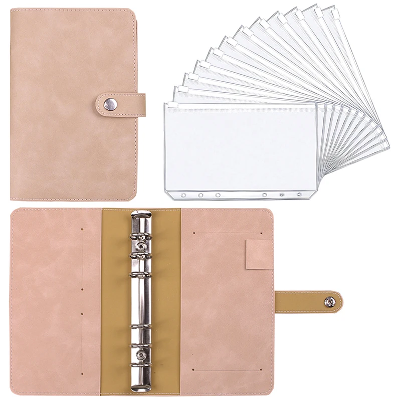 

1 Set Binder Budget Planner Cash Envelope Binder with Budget Envelopes A6 Pocket A5 Binder Paper Organizer