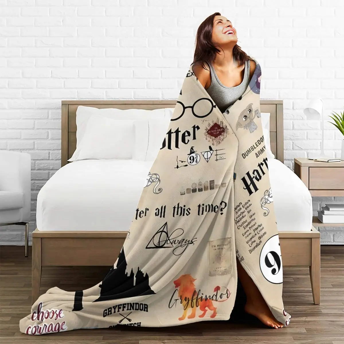 Одеяло Harrys Potters теплое забавное плюшевое постельное белье пледы для дивана стула