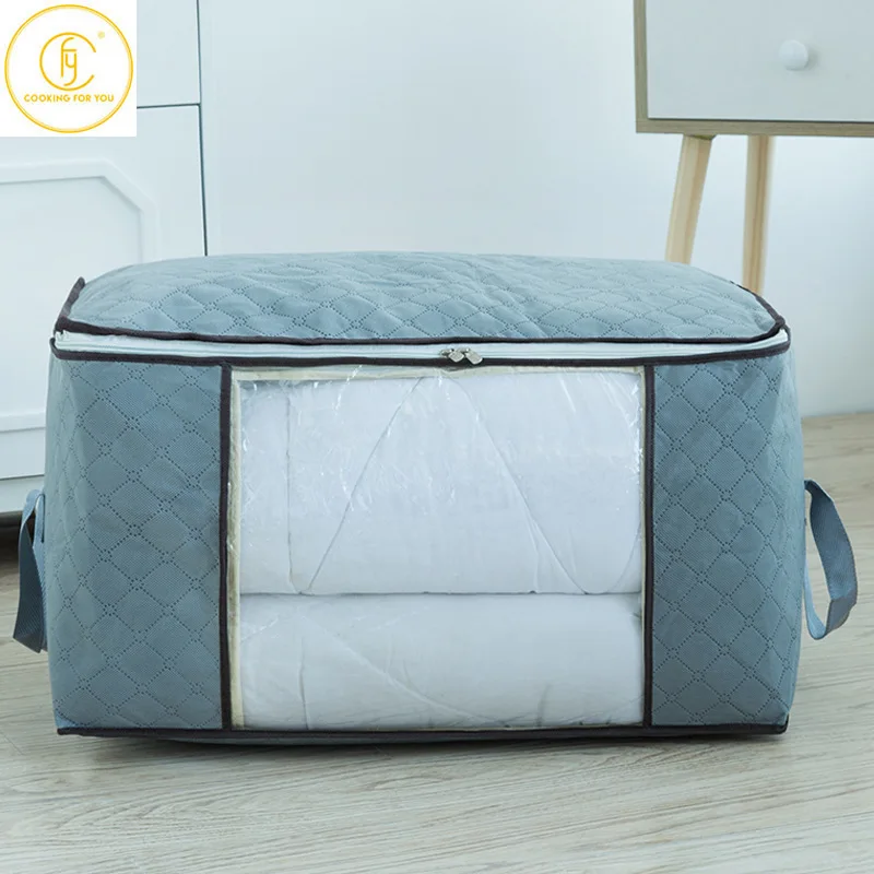 

2pcs Family Multifunctional Clothing Storage Bags with Handle Outdoor Protable Travel Storing Bags Clothes Storage Container