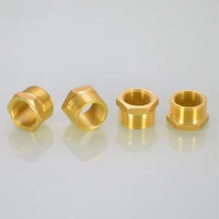 brass hex bushing reducer pipe fitting 18 14 38 12 34 f to m threaded reducing copper water gas adapter coupler connector