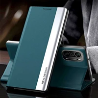 youyaemi magnetic leather case for xiaomi poco f3 phone case cover