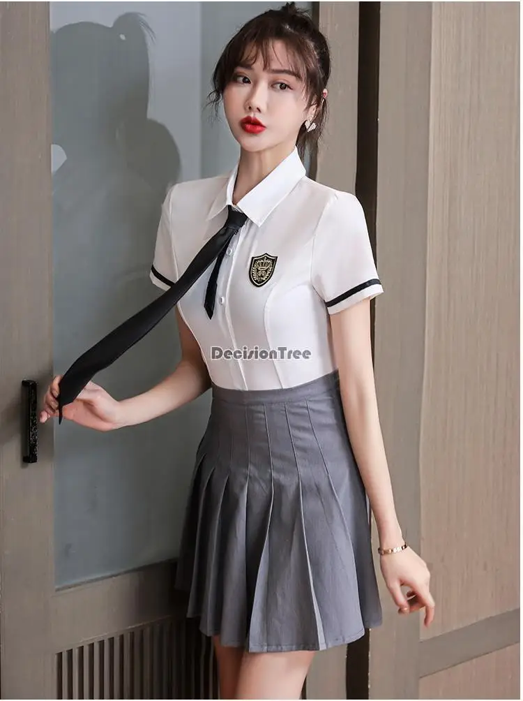 

2023 hotel ktv party jk suit night club foot massage foot bath technician sexy jk clothes pleated skirt women sexy party wear q7