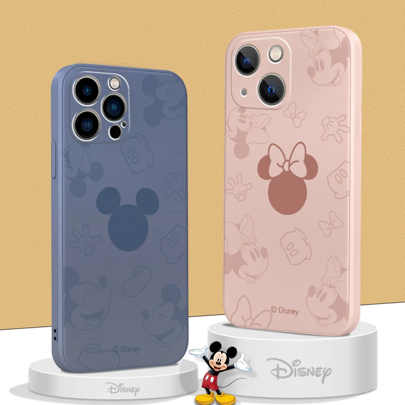 

Simplicity Mickey Anime Phone Case For iPhone 11 12 13 Pro MAX Mini 6 6S 7 8 Plus X XR XS MAX SE 2020 Soft Silicone Cute Cover
