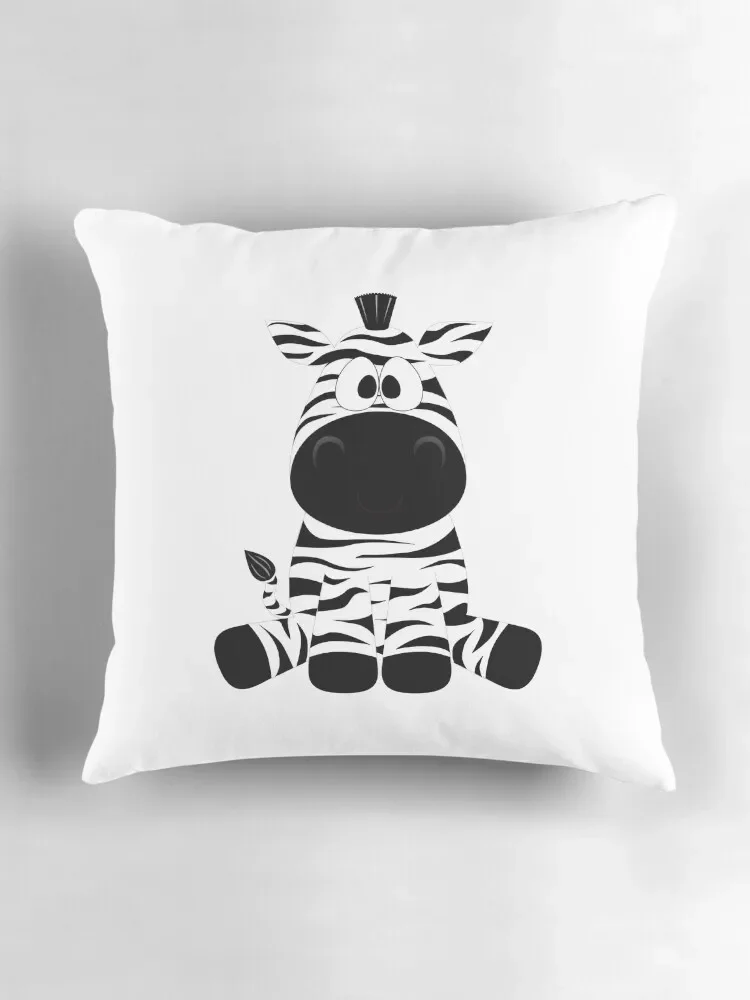 Симпатичный Забавный мультяшный головый Зебра сидящий персонаж рисунок