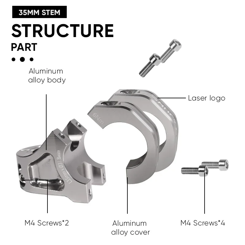 głosem roweru górskiego MTB Ultralekki o wysokiej wytrzymałości krótki wspornik 31 8 × 28 6 мм вынос велосипеда с ЧПУ