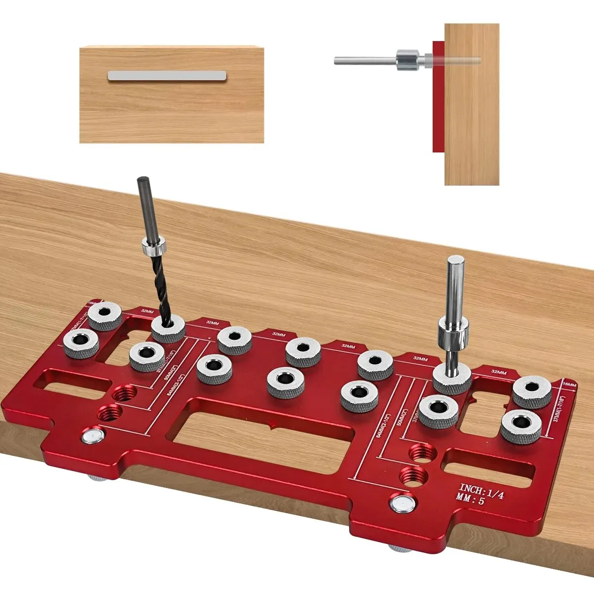 Алюминиевый набор ручных инструментов с вертикальным перфоратором и прямым