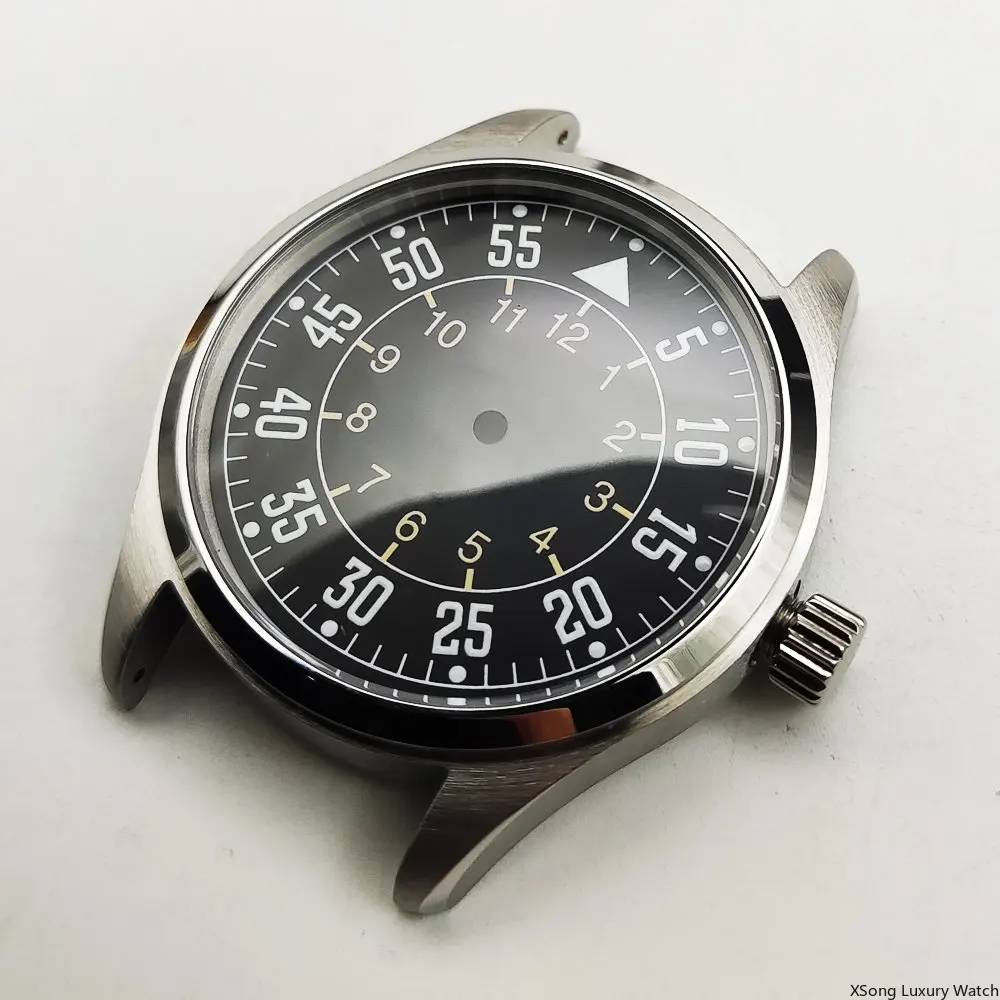 42mm Case Mechanical Watch Stainless Steel Cases Fit nh35a nh36a 4R Movement Waterproof Watch Case