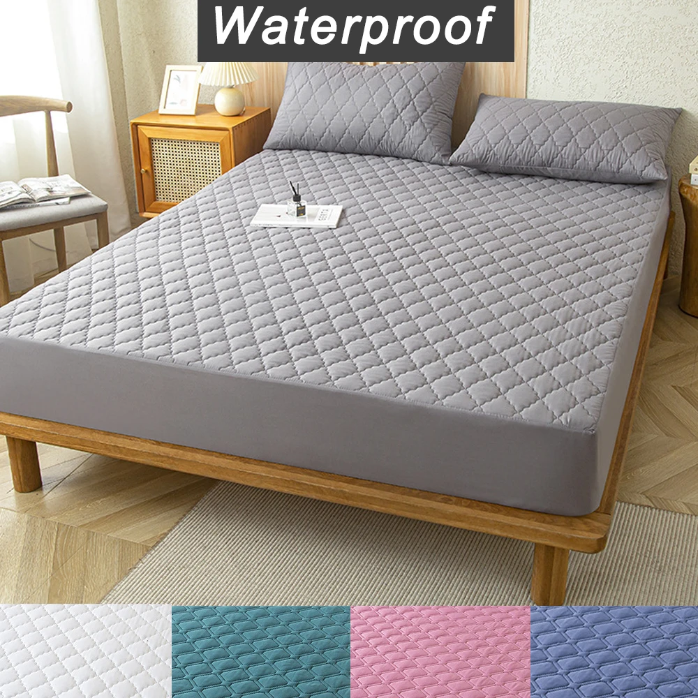 

Waterproof Cotton Mattress Cover Throw Fitted Sheet for Bed Replacement Protector Single/Double/140/160 Muti Size Bed Sheets