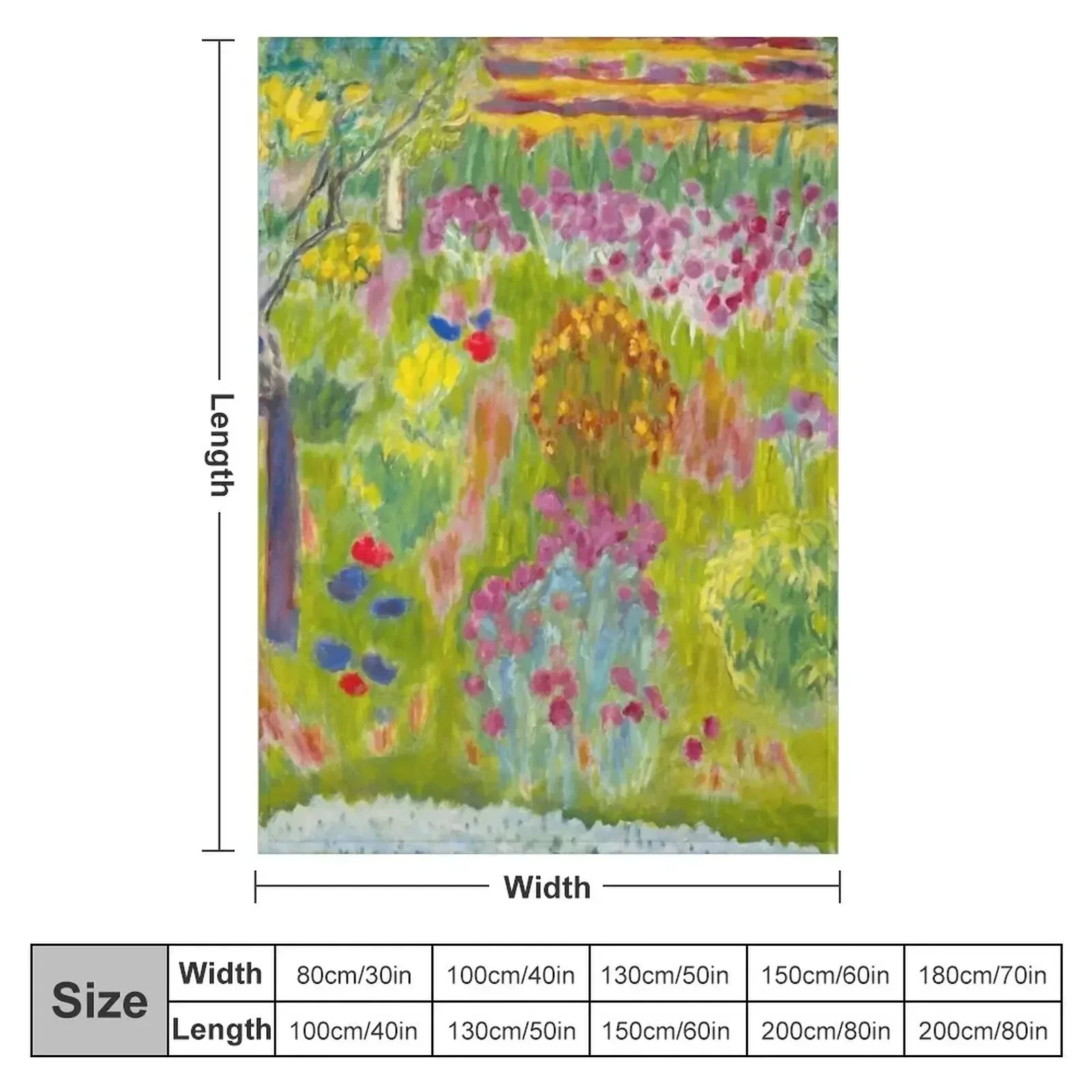 Пьер Боннар. Сад 1935. Одеяло самое мягкое одеяло для сна на заказ