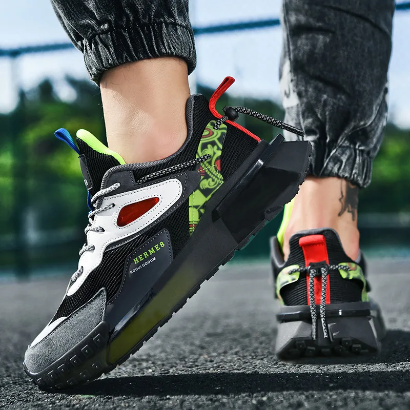 Men's Golf Shoes Mesh Breathable Sneakers Men's Outdoor Training Golf Sneakers Nailless Lightweight Sports Golf Walking Sneakers