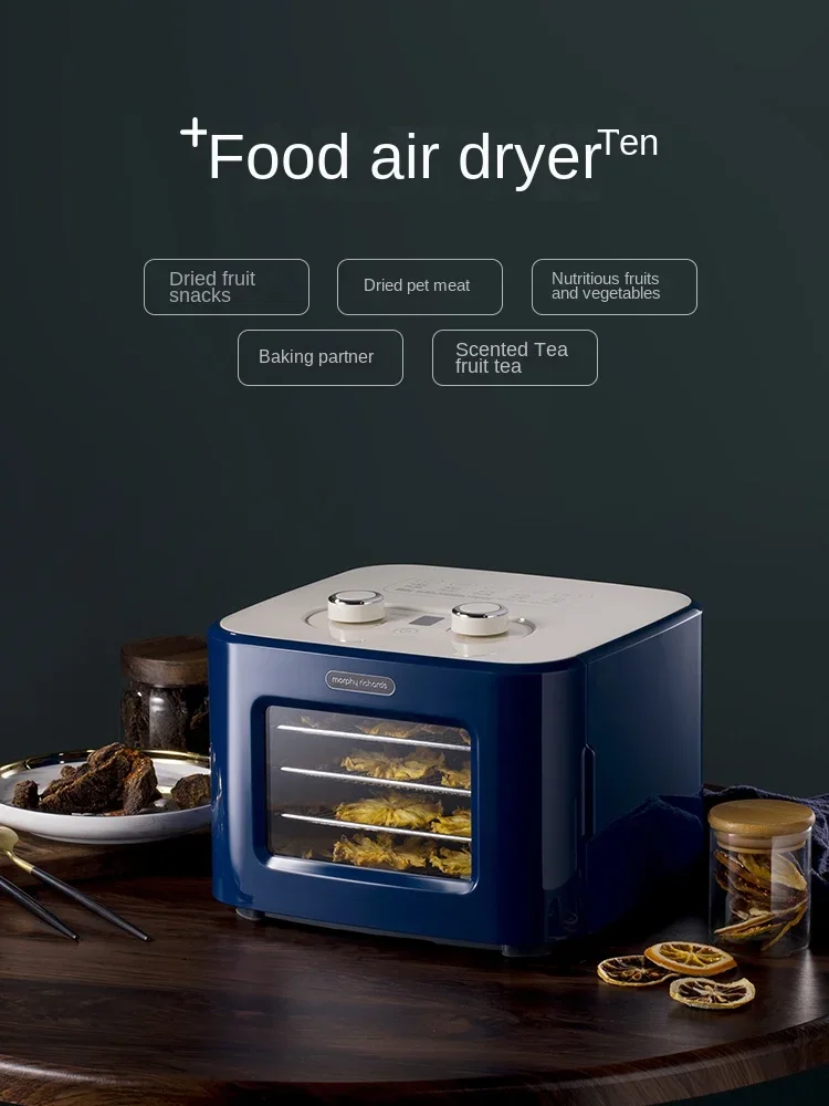 220V MORPHY RICHARDS Electric Dehydrator with 5 Trays for Dehydration of Fruits Vegetables Meat &amp Pet Snacks