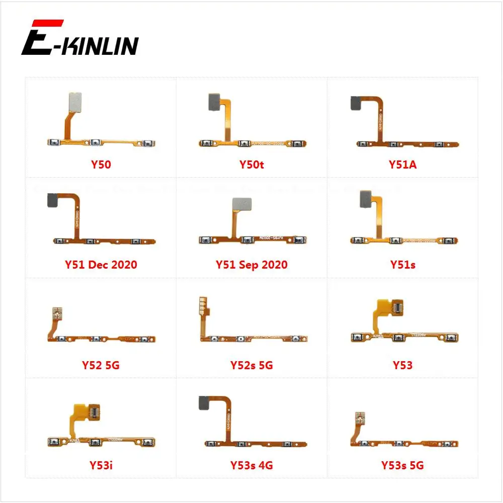 Кнопка включения выключения звука гибкий кабель регулировки громкости для Vivo Y50 Y50t Y51 Dec Sep 2020 Y51A Y51s Y52 Y52s Y53 Y53i Y53s