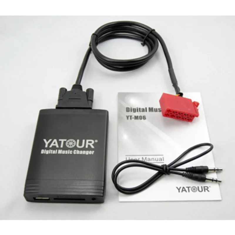 Yatour ytm-06 Car Audio for Mercede Benz 10-pin 1994-1998 W140 W202 W210 Digital Music USB SD AUX Bluetooth Car Stereo Adapter