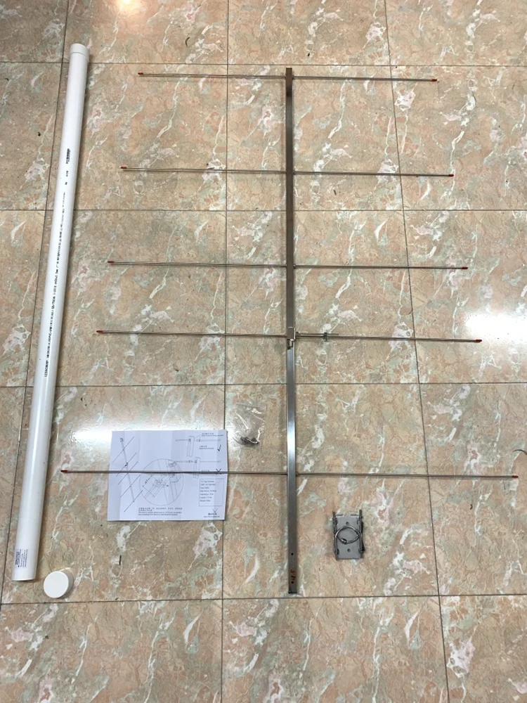 5elements VHF144M amateur radio yagi antenna 8dBi VHF 145M repeater staton yagi antenna SO239 146M stainles steel  144-146M