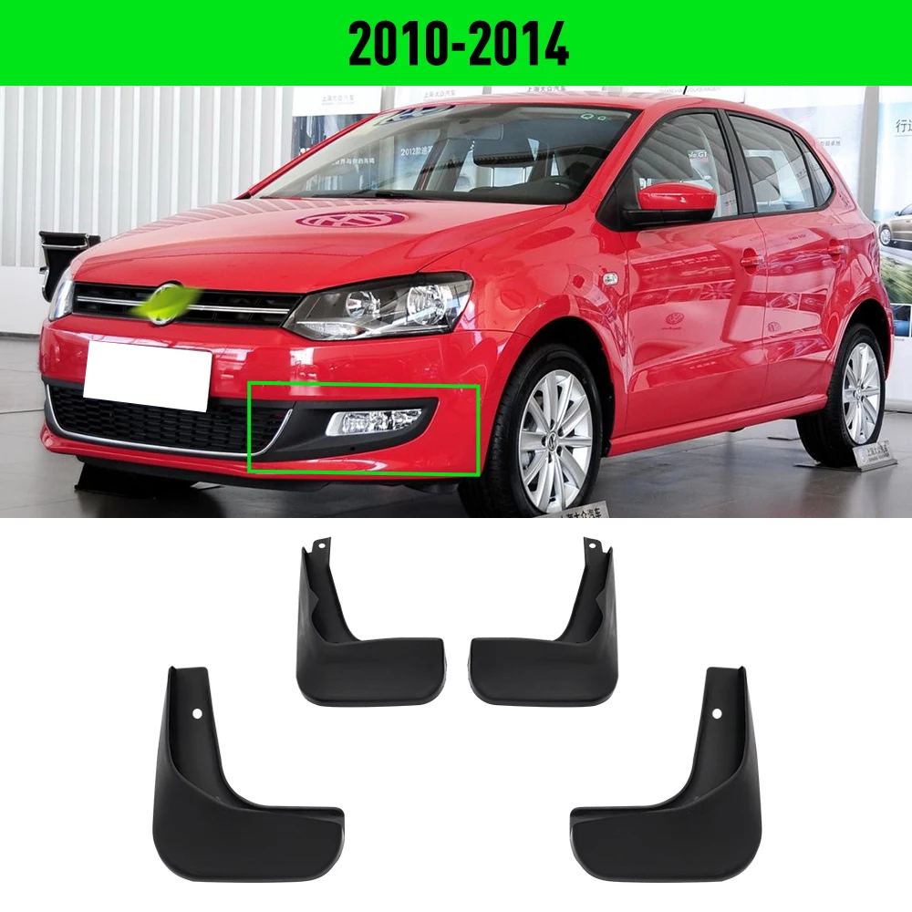 

Брызговики для Volkswagen VW Polo MK5, 6R, 6C, 2010, 2011, 2012, 2013, 2014, 2015-2017, брызговики