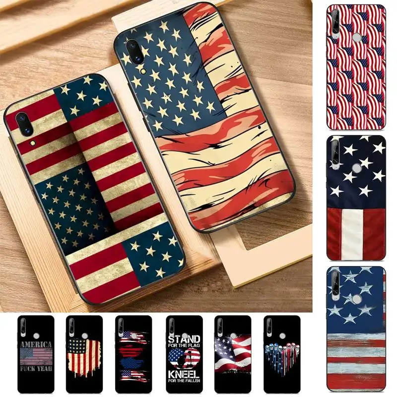 

American flag Phone Case For Huawei Y9 6 7 5 Prime Enjoy 7s 7 8 plus 7a 9e 9plus 8E Lite Psmart Shell