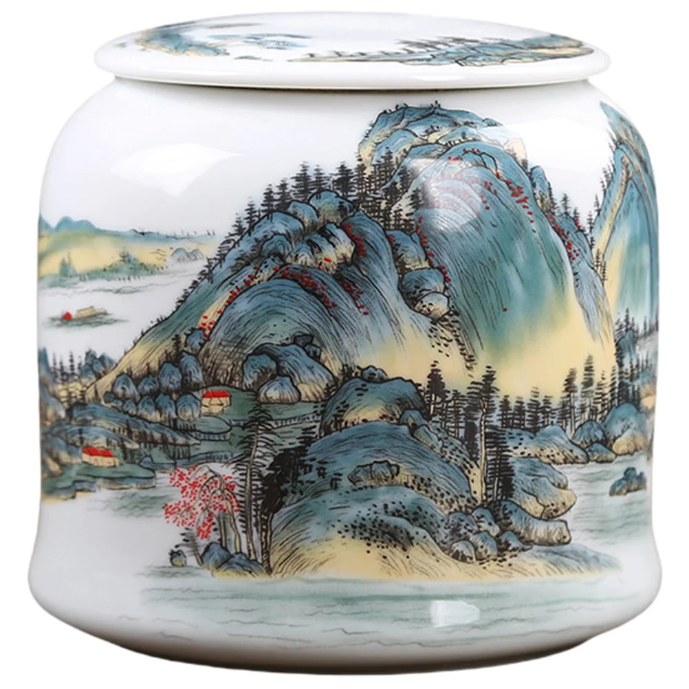 

Storage Tank Tea Jar Loose Container Ceramic Household Containers Bags Ceramics
