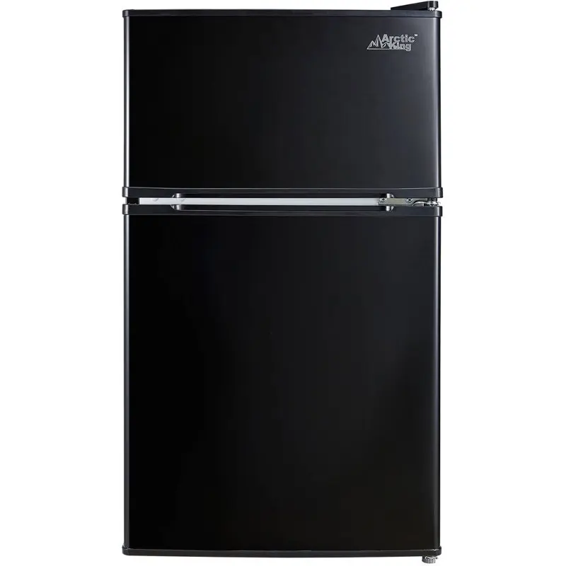 

3.2 Cu Feet Two Door Mini Fridge with Freezer, Black, E-star