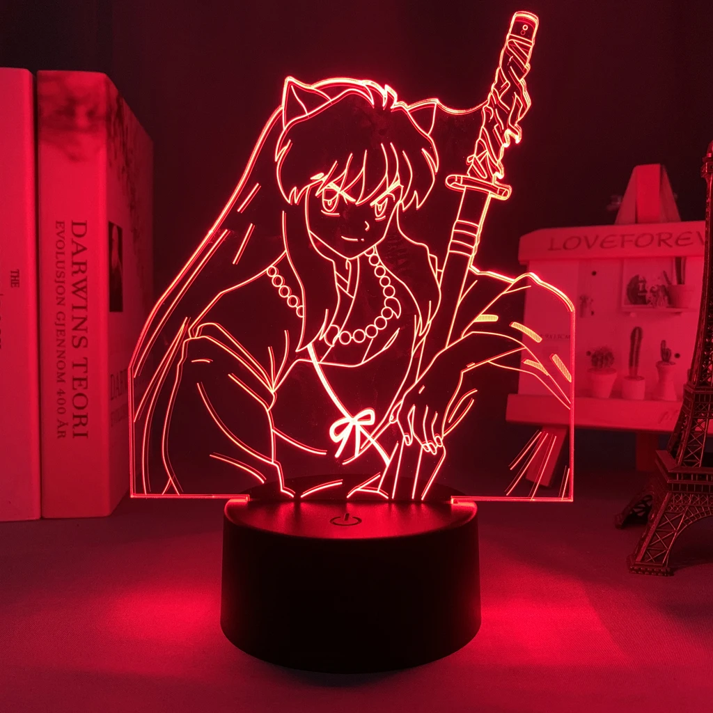 Светильник лампа аниме Inuyasha для детской спальни украшение светильник детский