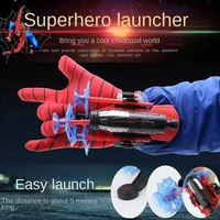 disney hero launcher spinning jet watch stickable wall soft bomb spider sucker wrist toy