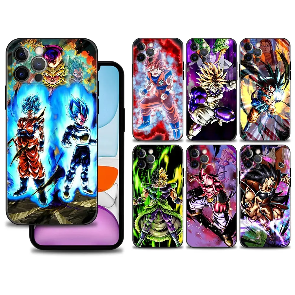 

Phone Case For iphone 11 13 12 pro max 13 12 Mini Cover XS Max XR XS X 6 7 8 Plus Silicone Japanese Manga Dragon Ball Son Goku
