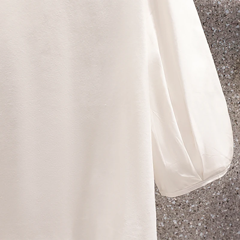 Женский Повседневный костюм из двух предметов элегантная белая футболка и синее