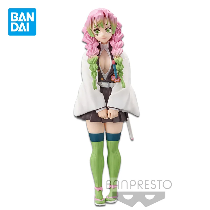 

Bandai Original Demon Slayer Anime Figure Kanroji Mitsuri Action Figure Toys for Boys Girls Kid Gift Collectible Model Ornaments