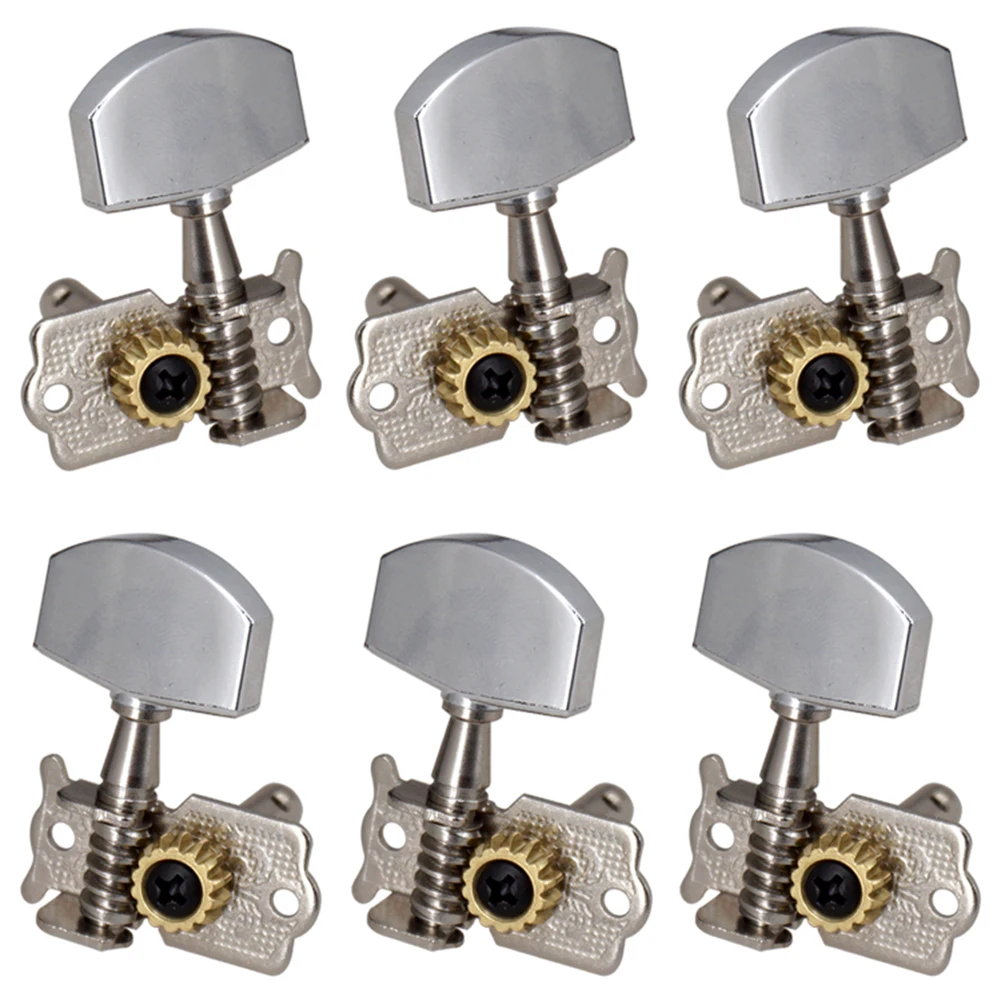 

6pcs Guitar 3L 3R Open String Button Tuning Pegs Machine Head Key Peg Knobs Tuners for Acoustic Guitar Replacement Parts