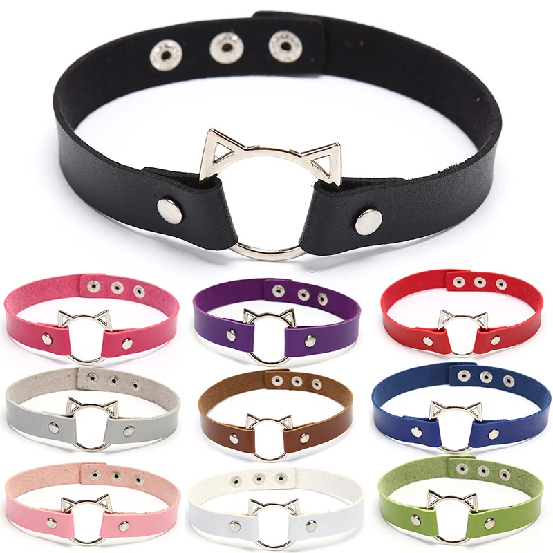 

Hot Punk Fashion Women Hollow Out Cat Head Choker Adjustable Sexy Necklace Jewelry Gifts Neck Bracelet