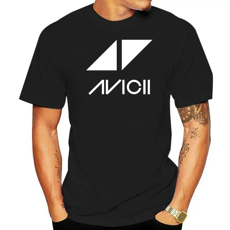 

Футболка Avicii с изображением музыкального диджея, футболка с изображением легендарного танцевального фестиваля для мужчин и женщин, черная модель, праздничная футболка