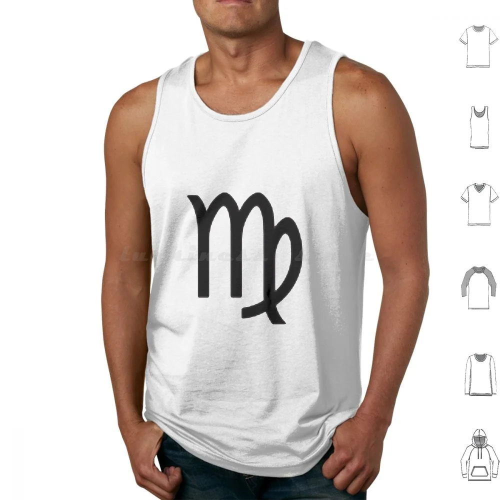 Топы с принтом Девы хлопковые майки рисунком зодиака Черный рак Лев Овен Водолей