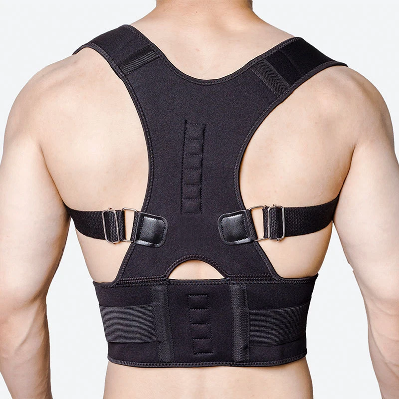 

Magnetic Therapy Shoulder Orthopedic Posture Correction Spine Scoliosis Humpback Girdle Back Support Brace Pain Relief Belt Men