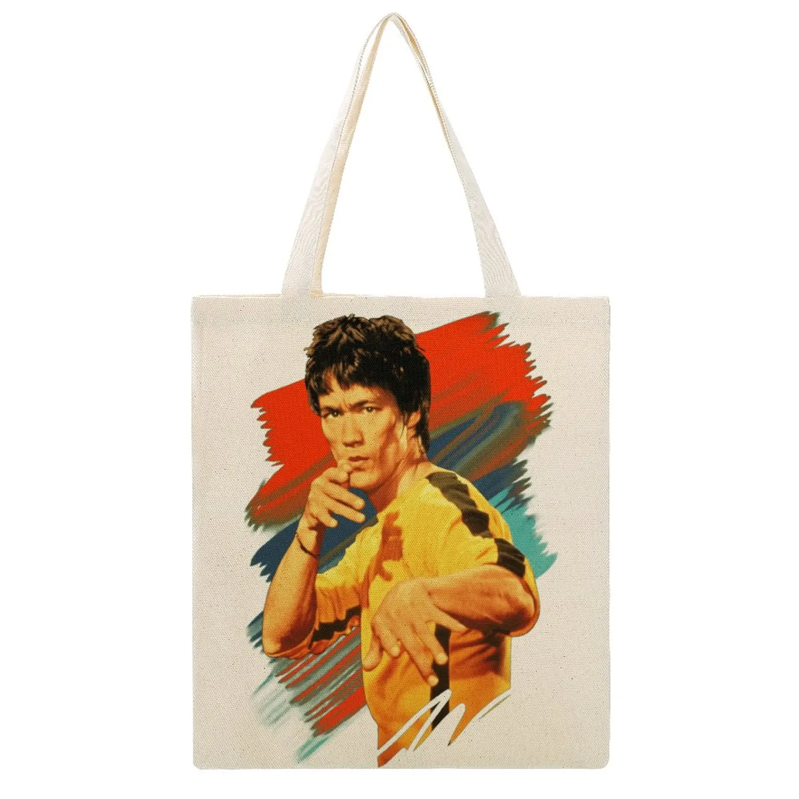 

Canvas Bag Bruce And Lees Kungfu Legend Bruce And Lees High Quality Handbag Funny Graphic Humor Graphic Knapsack Canvas Tote Bag
