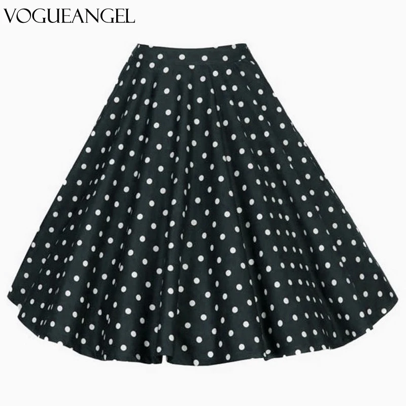 Женская винтажная юбка в стиле рокабилли трапециевидная с цветочным принтом 50-х